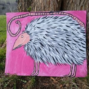 Possum Painting Folk Art